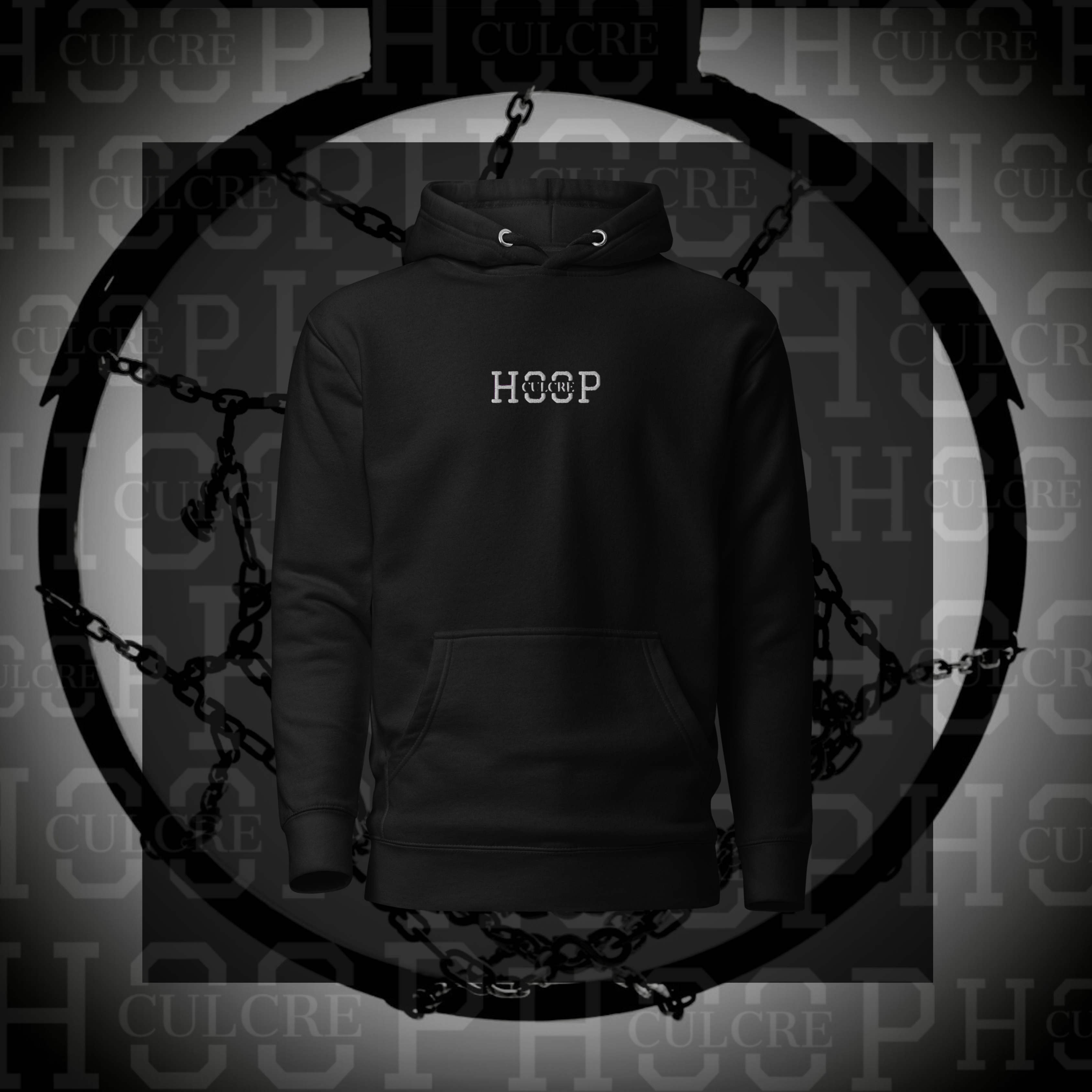 CULCRE HOOP WARM UP HOODIE (ASH BLACK)